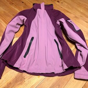 L.L. Bean Women's Pink and Maroon Jacket